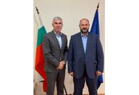 Министърът на енергетиката на Молдова Виктор Парликов по време на среща с българския енергиен министър Владимир Малинов