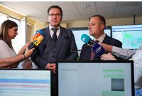 Вътрешният министър Даниел Митов и регионалният министър Иван Иванов