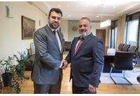 Министър Георг Георгиев прие председателя на вече заличеното сдружение Културен клуб "Иван Михайлов” Люпчо Георгиевски в МВнР