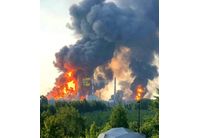 Гори Саратовската нефтена рафинерия