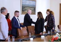 Министър-председателят Росен Желязков по време на работна среща с Националната асоциация на зърнопроизводителите