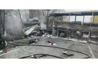 Кадри от катастрофата