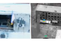 Кадри от операцията по прочистването на сградата от руски окупатори