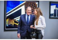 Лавров и неговата дъщеря Екатерина Винокурова