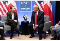 Мете Фредериксен и Доналд Тръмп