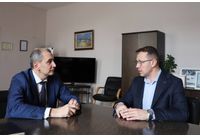 Среща на министъра на здравеопазването доц. Михаил Околийски с д-р Благомир Здравков