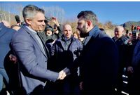 Откриването на пътния участък от Димарио до границата с България при Рудозем 