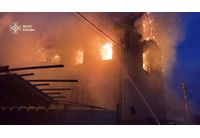 Пожари вследствие на руския терористичен удар