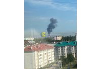 Пожарът в нефтената рафинерия в Башкортостан