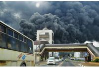 Пожарът в рафинерията в Туапсе