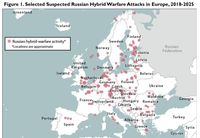 Предполагаеми руски хибридни атаки, 2018-2025