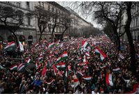 Протест срещу Орбан