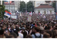 Протести в Белград