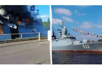Разрушената корвета "Бойкий"