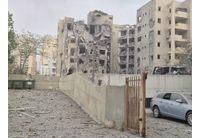 Разрушения от иранските ракетни атаки