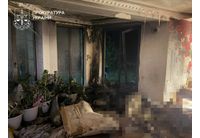 Разрушеният частен дом в Киевска област