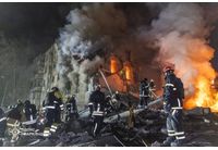 Разрушенията в Харков вследствие на руския терористичен удар