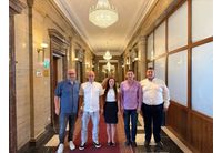 Кметът на село Чепинци Риза Брахимбашев (втори от ляво надясно) премина от ПП-ДБ в лагера на "ДПС-Ново начало"
