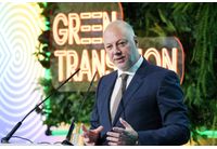 Министър-председателят Росен Желязков по време на форума "Green Transition", посветен на зелената икономика и устойчивото развитие в Централна и Източна Европа