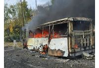 Руските терористи удариха Краматорск с авиобомба