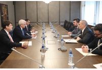 Министърът на външните работи Георг Георгиев и вицепремиерът и министър на транспорта и съобщенията Гроздан Караджов проведоха среща с посланика на Република Турция в България Мехмет Уянък