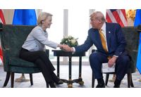 Урсула фон дер Лайен и Доналд Тръмп