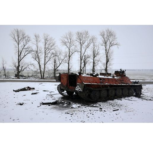 Унищожени руски войници и бойна техника