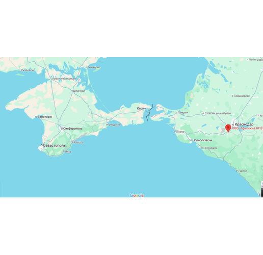 Афипската рафинерия до Краснодар