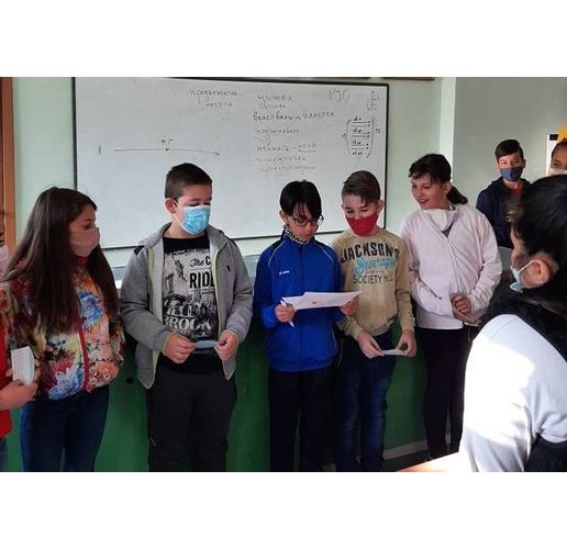 Бинарен урок на учениците от СУ "Свети Климент Охридски"