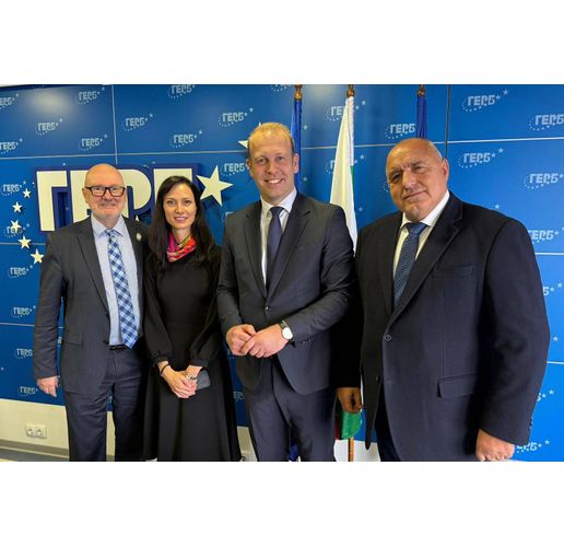 Лидерът на ГЕРБ се срещна с члена на Бундестага Давид Прайзенданц в София