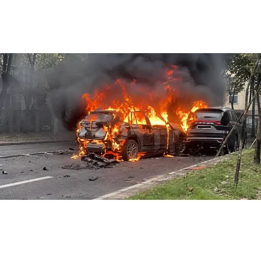 Взривеният автомобил