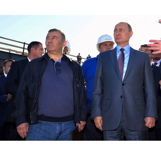 Владимир Путин и Аркадий Ротенберг 