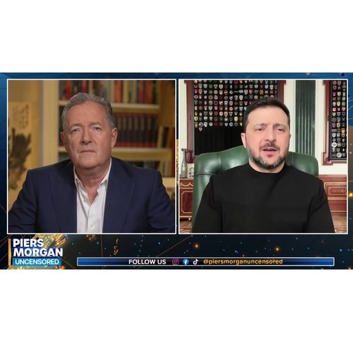 Володимир Зеленски в интервю за Пиърс Морган 