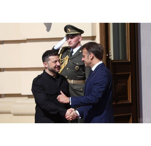 Володимир Зеленски и Еманюел Макрон