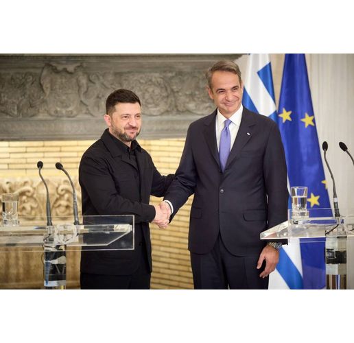 Володимир Зеленски и Кириакос Мицотакис