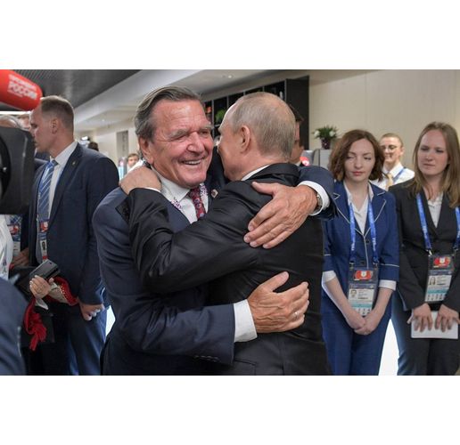 Герхард Шрьодер и Путин