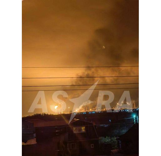 Горяща руска рафинеря