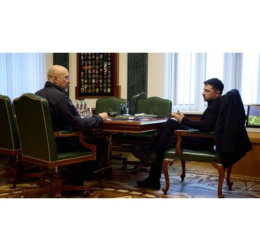 Денис Шмигал и Володимир Зеленски