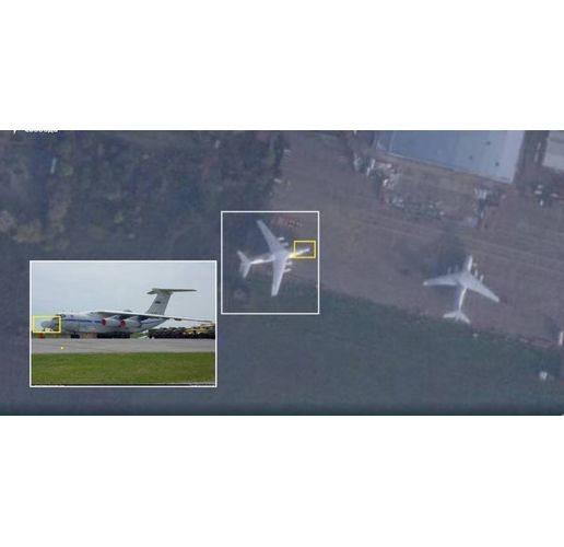 Един от унищожените самолети