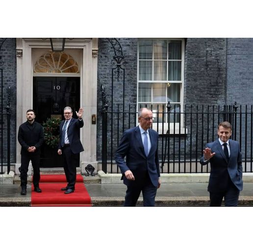 Зеленски, Стармър, Мерц, Макрон