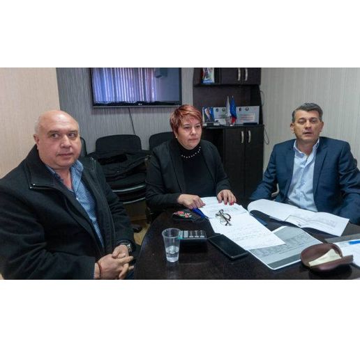 Ирена Димова, кметовете на Лом и Вършец Георги Георгиев и Иван Лазаров