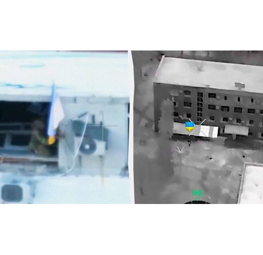 Кадри от операцията по прочистването на сградата от руски окупатори