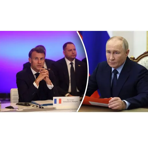 Макрон и Путин