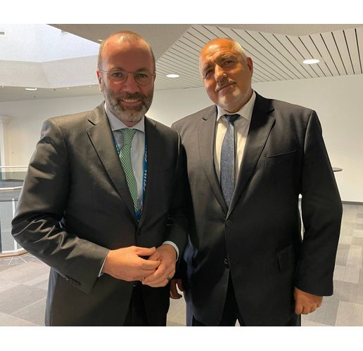 Манфред Вебер и лидерът на ГЕРБ Бойко Борисов