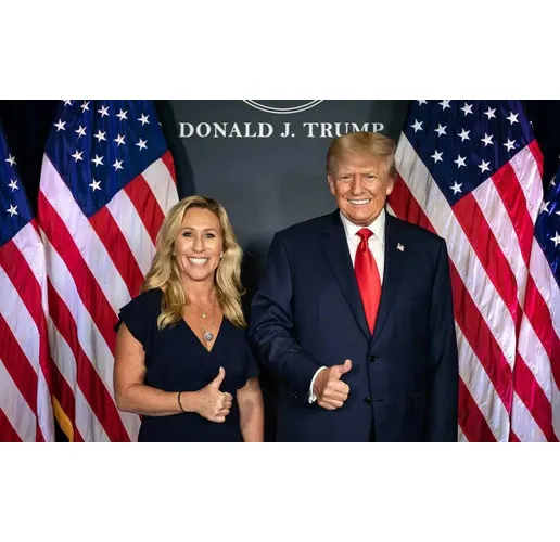 Марджъри Тейлър Грийн и Доналд Тръмп