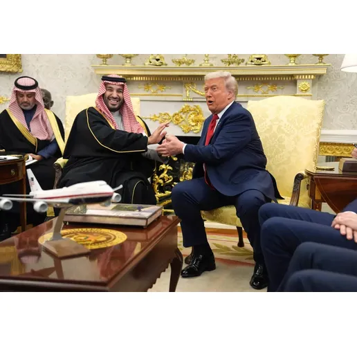 Мохамед бин Салман и Доналд Тръмп