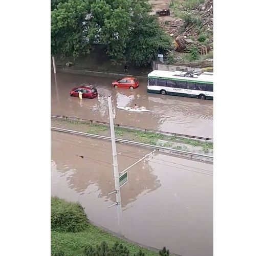 Наводнението по бул. "Христо Ботев" в Русе