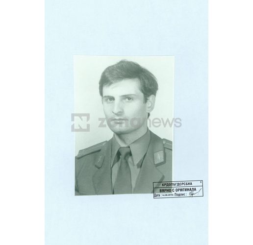 Николай Радулов като офицер от ДС