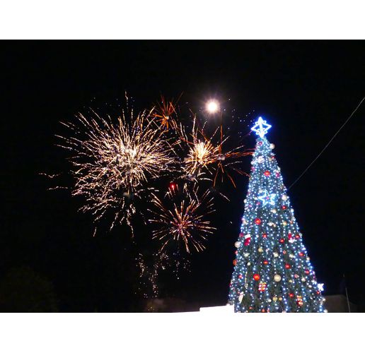 Тържествено запалиха светлините на градската елха в Нова Загора