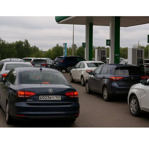 Огромни опашки за бензин в Русия